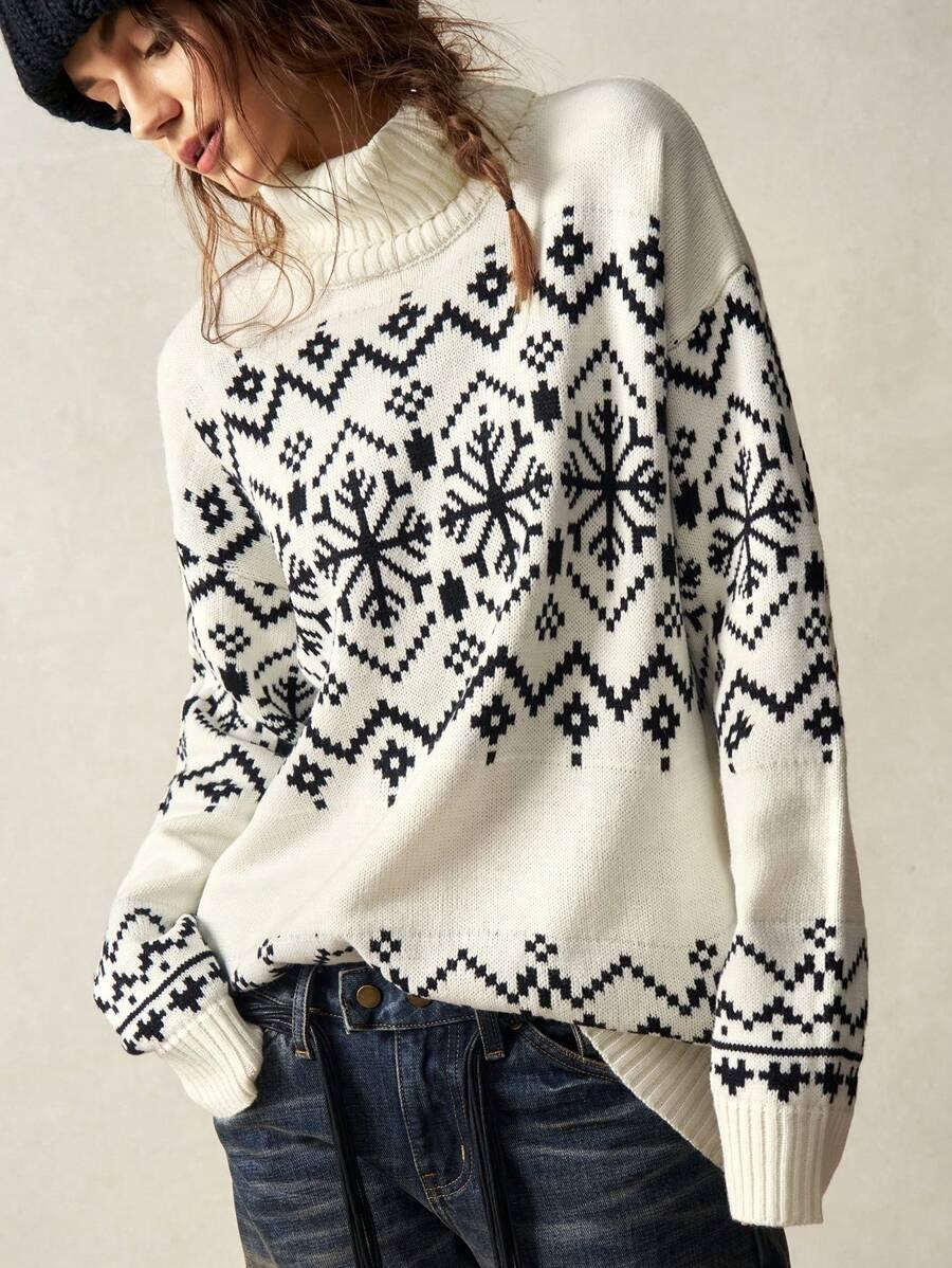 SHEIN SWETER Z GOLFEM PRINT BDD__L
