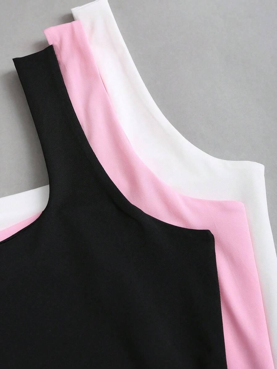 SHEIN GŁADKI TOP 3-PACK S06__XXS