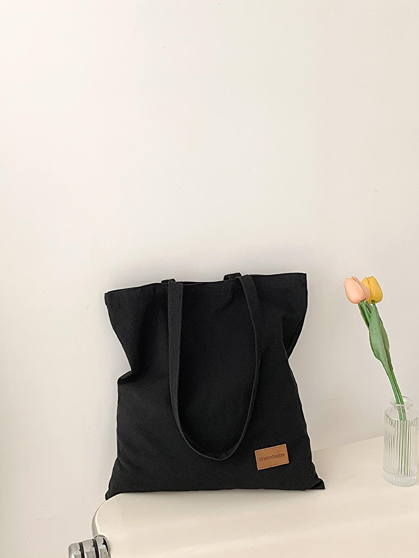 SHEIN CZARNA TORBA ZAKUPOWA S07__34X39