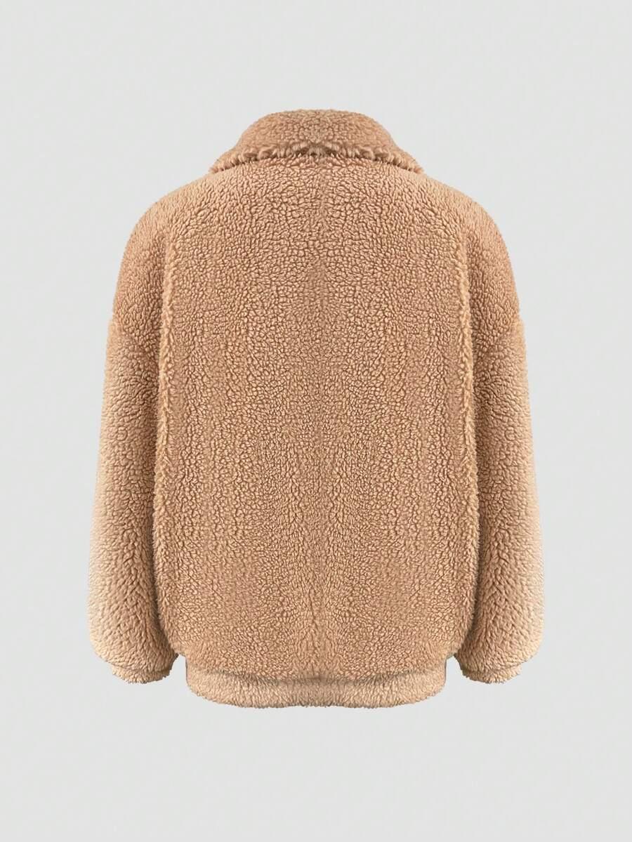 SHEIN BRĄZOWA KURTKA MIŚ S06__XXL