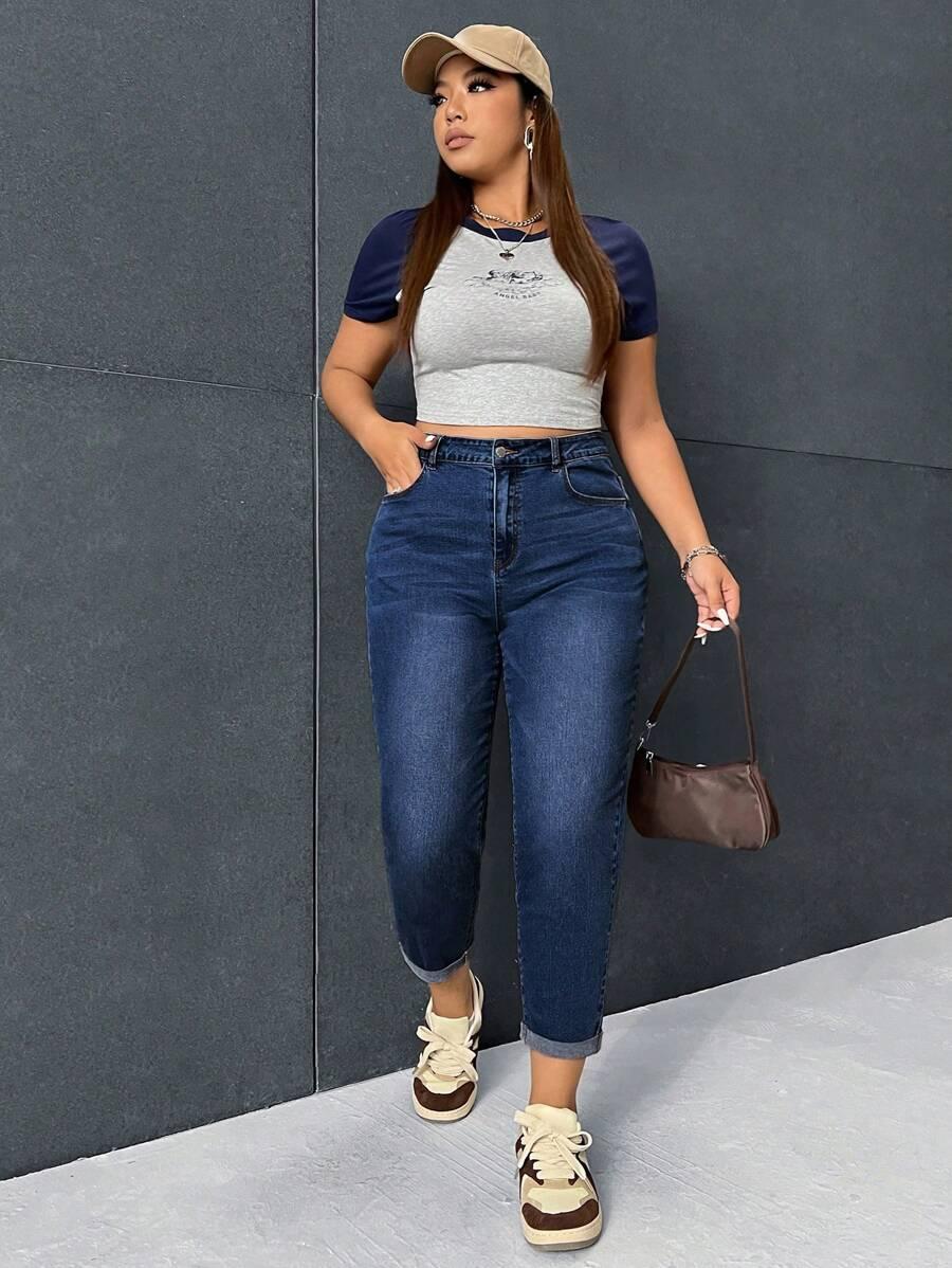 SHEIN NIEBIESKIE SPODNIE JEANS S06__XXL