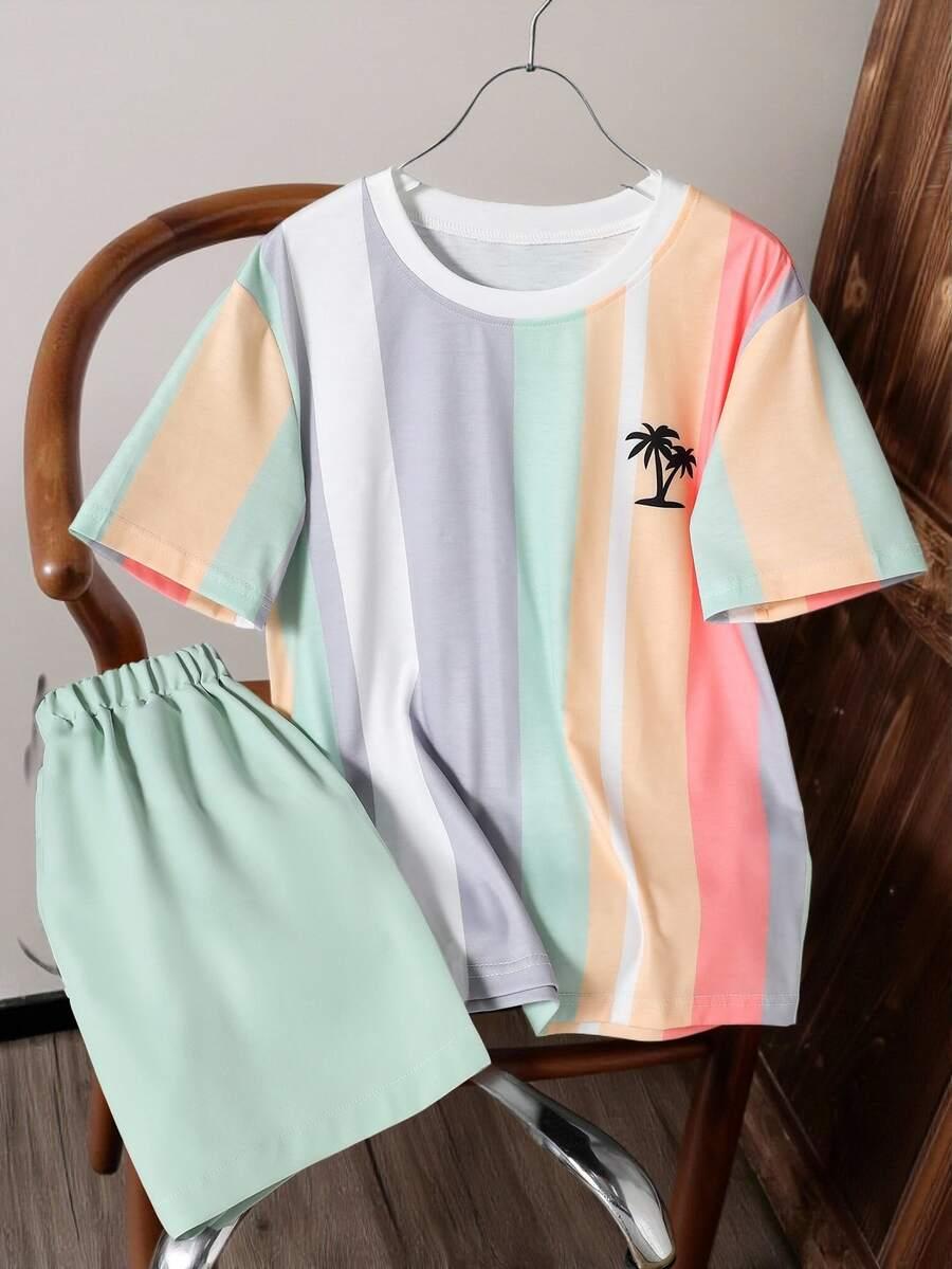 SHEIN T-SHIRT SPODENKI KOMPLET S06__140-146