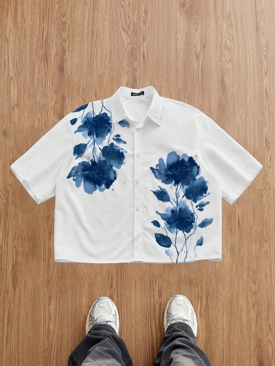 MANFINITY KOSZULA KRÓTKI RĘKAW PRINT S06__S
