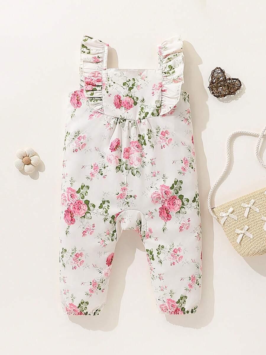 SHEIN KOMBINEZON WZÓR KWIATY S09__74-80