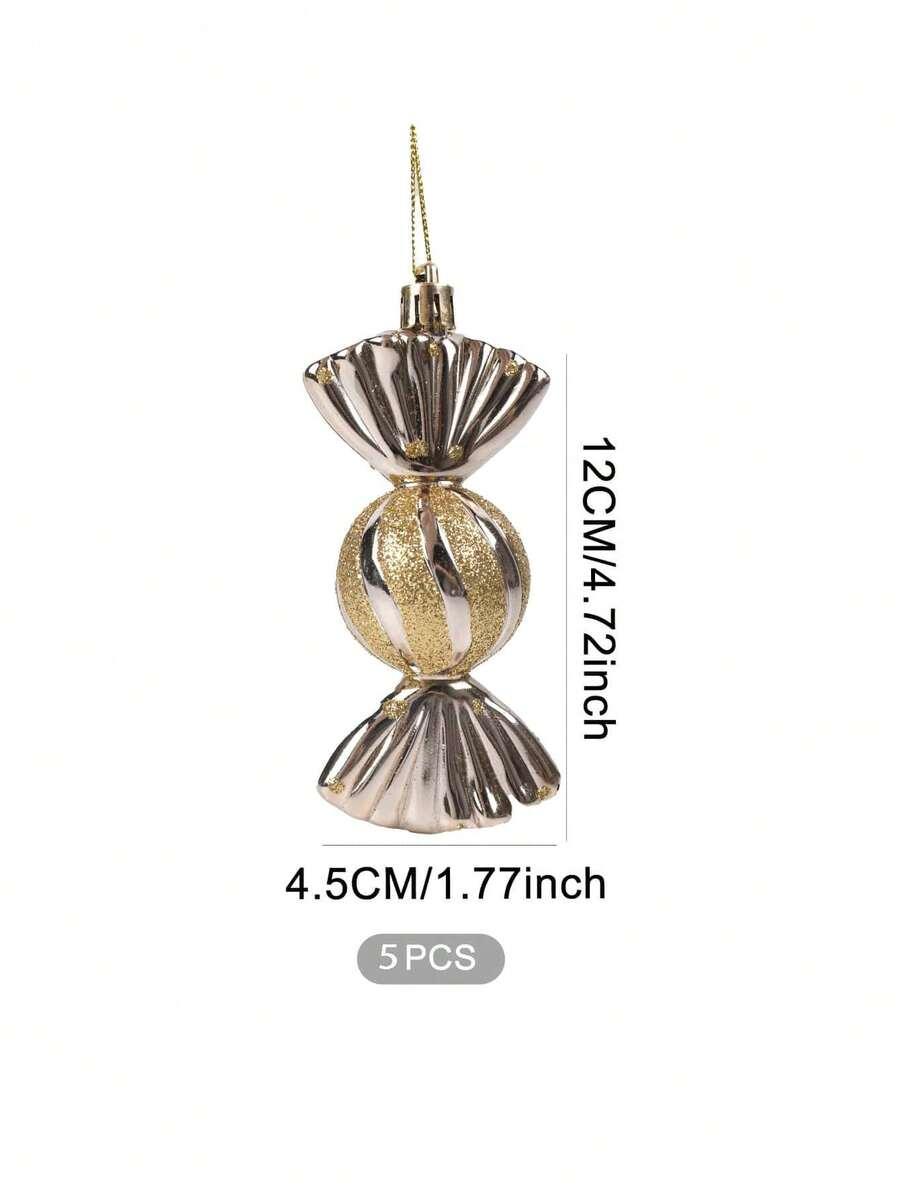 SHEIN BOMBKI NA CHOINKĘ CUKIERKI 5 SZTUK S07__12X4,5