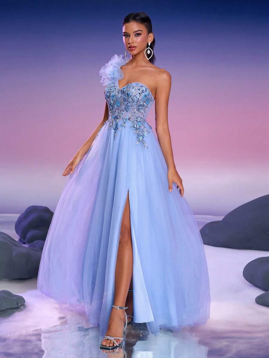 SHEIN MAXI SUKIENKA ZDOBIENIA S06__S