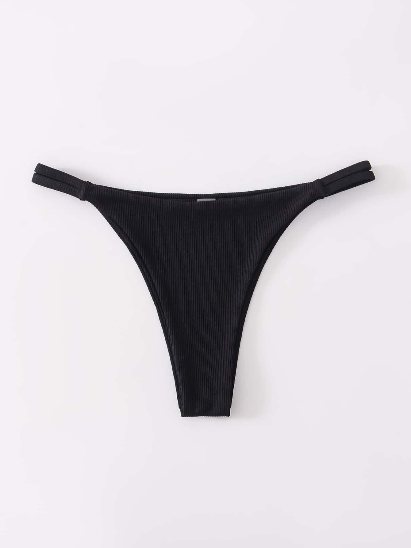 SHEIN CZARNY DÓŁ OD BIKINI S09__M