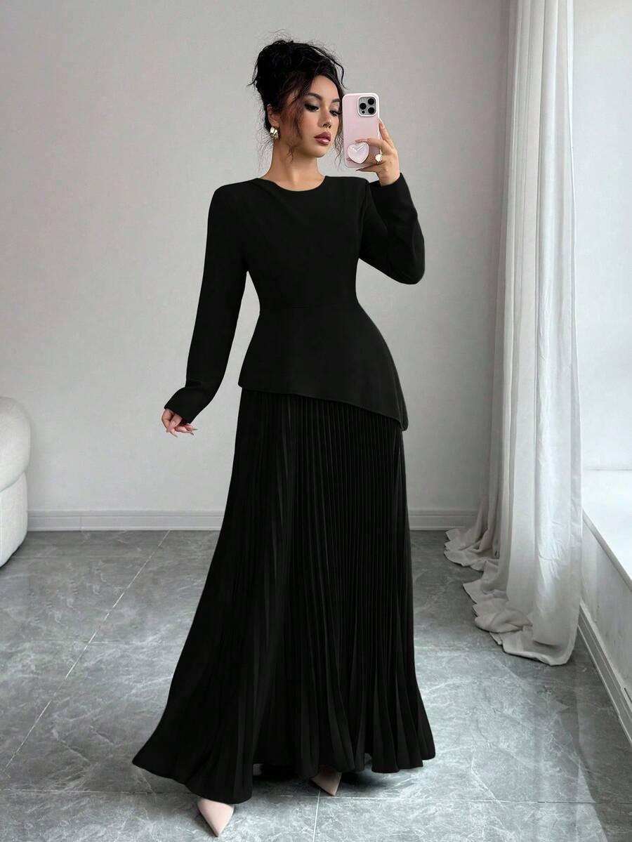 ELENZGA CZARNA MAXI SUKIENKA S06__L