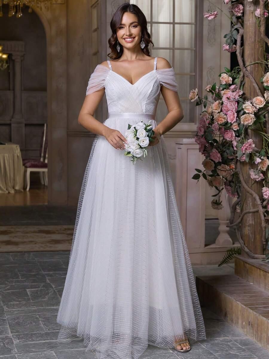 SHEIN SUKNIA ŚLUBNA ZDOBIENIA S06__42