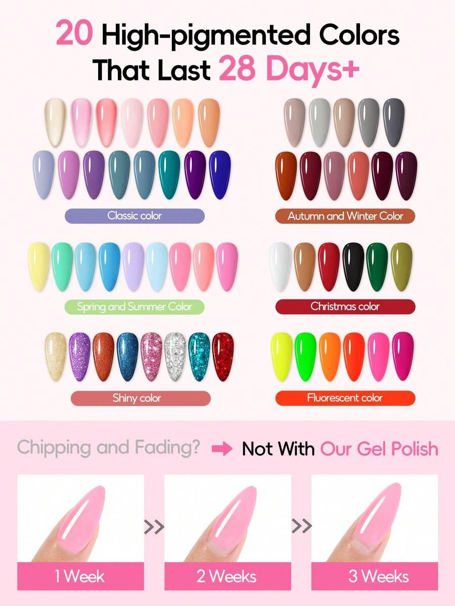 SHEIN LAKIER HYBRYDOWY 70-PACK S07