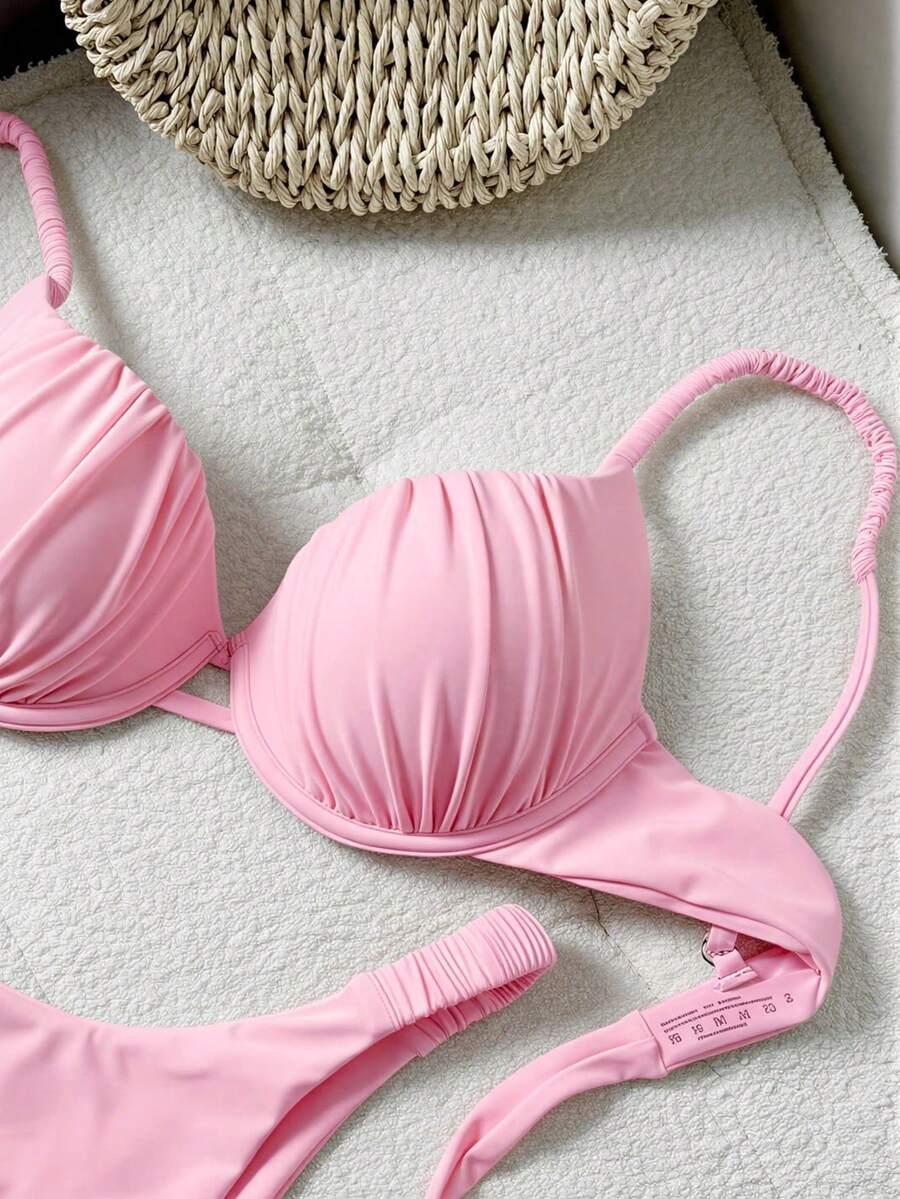 SHEIN DWUCZĘŚCIOWY STRÓJ KĄPIELOWY S09__L