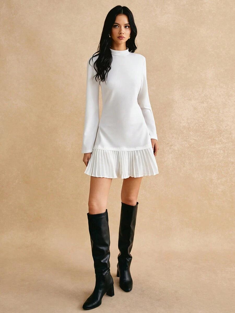 SHEIN BIAŁA MINI SUKIENKA S06__L