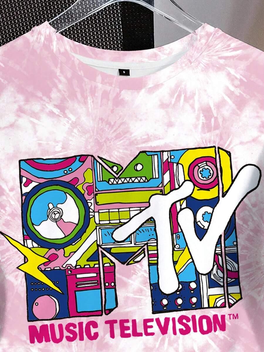 SHEIN RÓŻOWY T-SHIRT PRINT S06__L