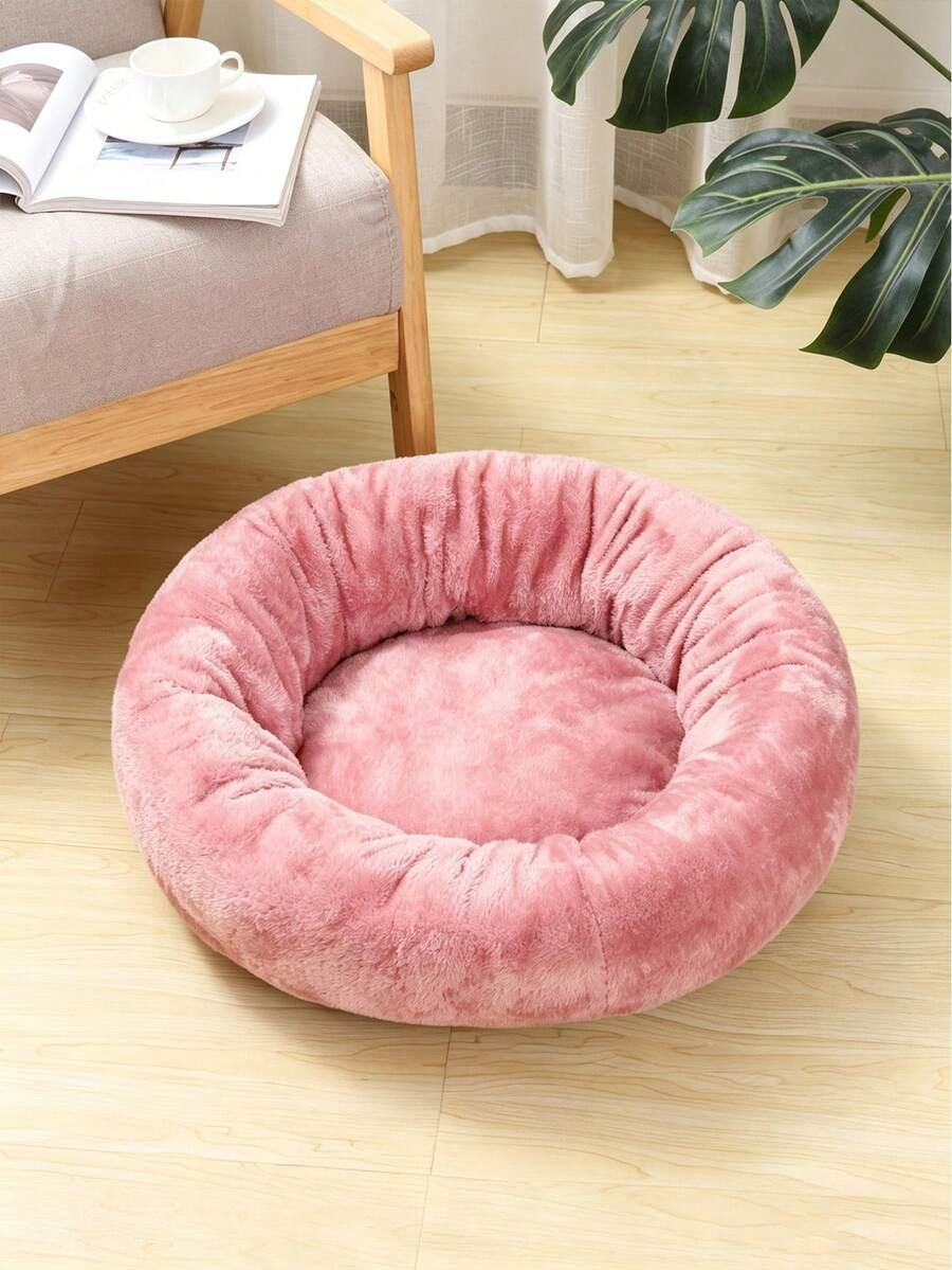 SHEIN RÓŻOWE OKRĄGŁE LEGOWISKO DLA ZWIERZĄT S07__30X30X15