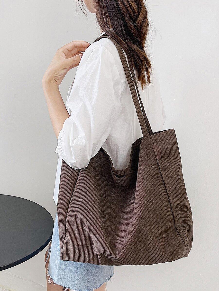 SHEIN BRĄZOWA TOREBKA NA RAMIĘ S07__32X34X13