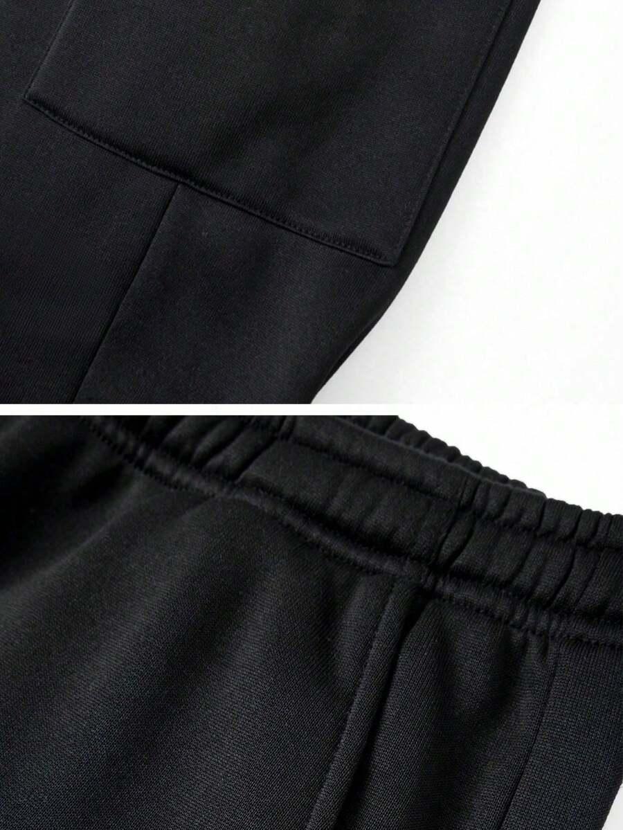 SHEIN CZARNE SPODNIE DRESOWE S06__L