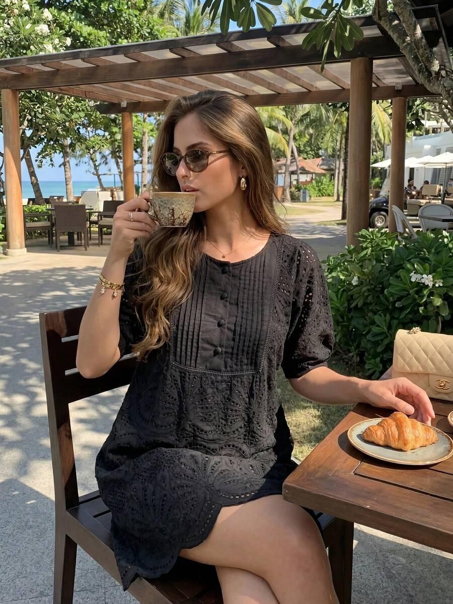 SHEIN CZARNA MINI SUKIENKA S06__L