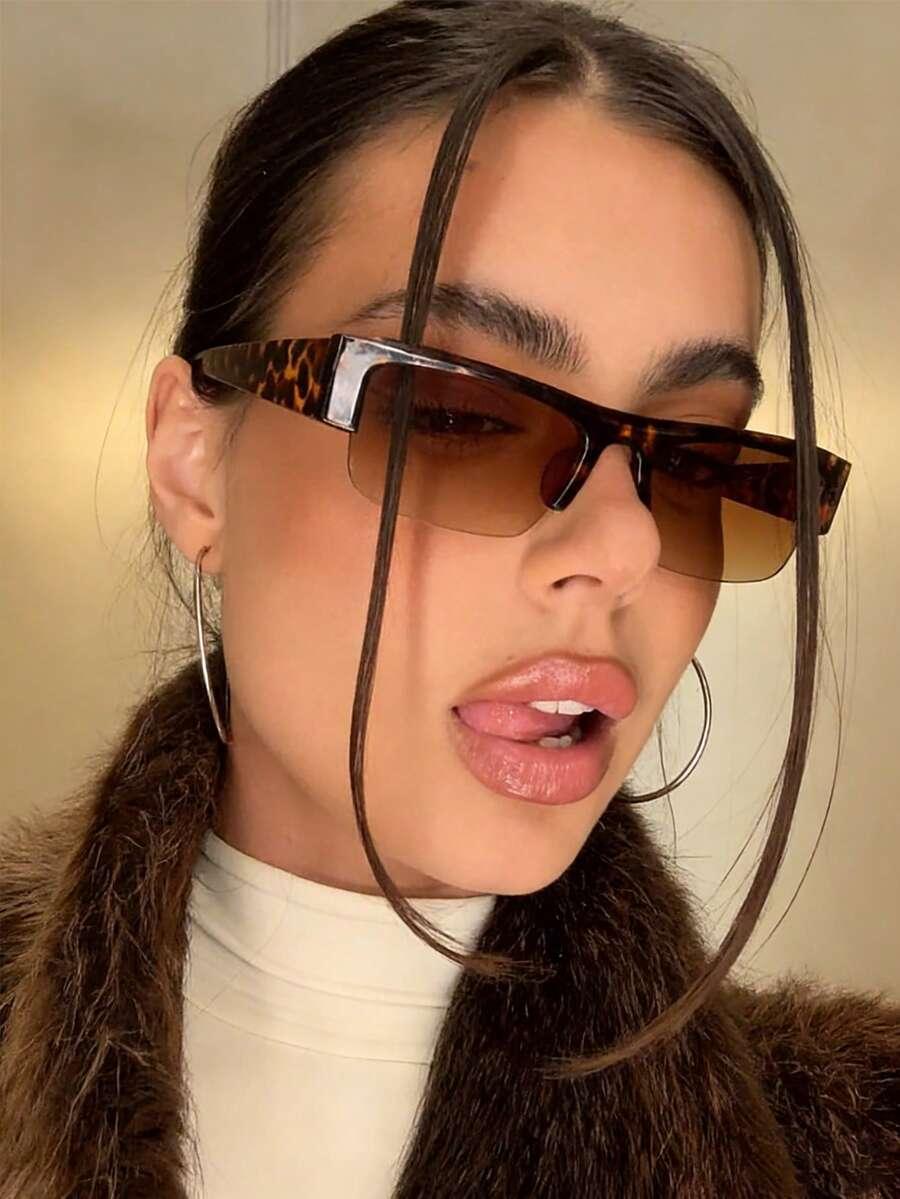 SHEIN OKULARY PRZECIWSŁONECZNE ANIMAL PRINT S07