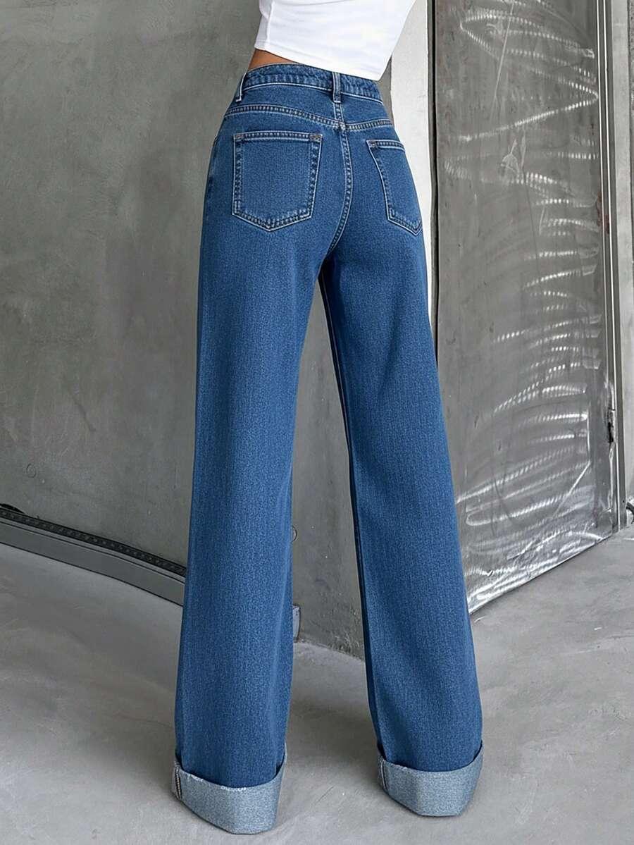 SHEIN NIEBIESKIE SPODNIE JEANS S06__M