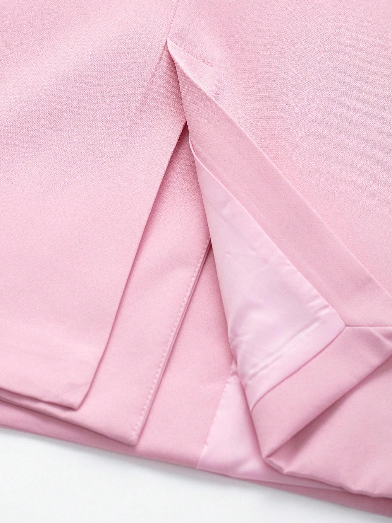 SHEIN RÓŻOWA MARYNARA GUZIKI S06__XS