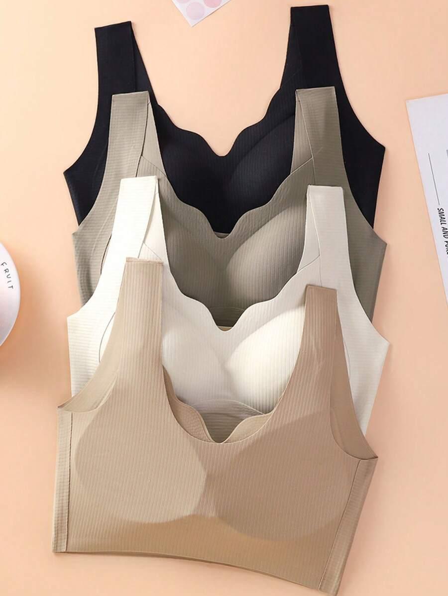 SHEIN MIĘKKI BIUSTONOSZ 4 PACK S06__XL