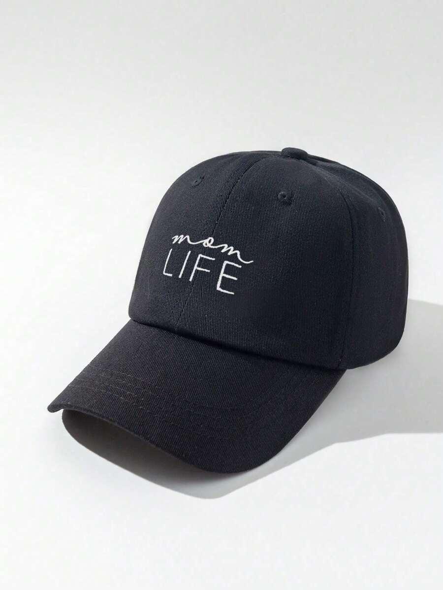 SHEIN CZAPKA Z DASZKIEM NAPIS MOM LIFE S07__57-59