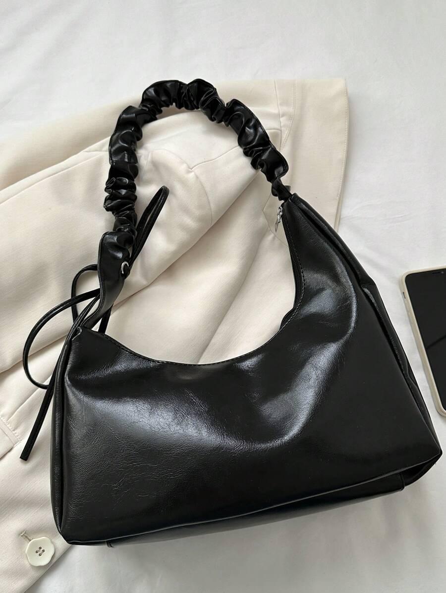 SHEIN CZARNA TOREBKA NA RAMIĘ S07__31X28CM