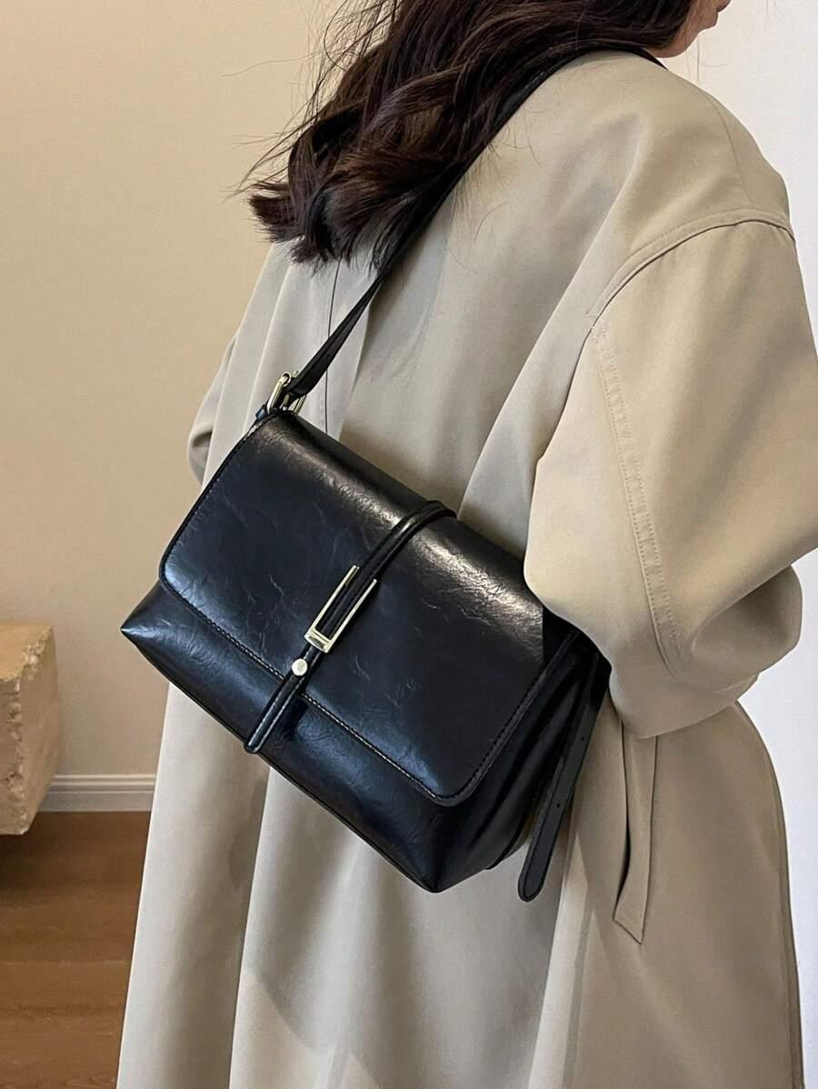 SHEIN CZARNA TOREBKA NA RAMIĘ S07__26X18