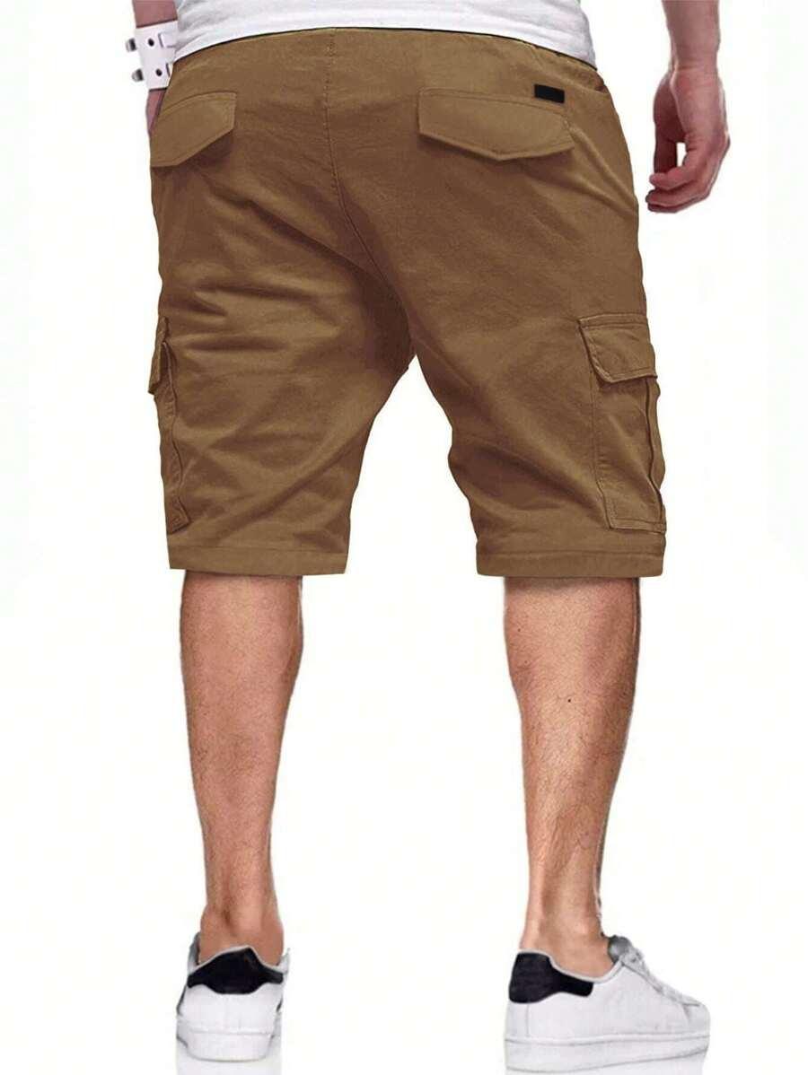 MANFINITY BRĄZOWE SPODENKI KIESZENIE PK01__XXL