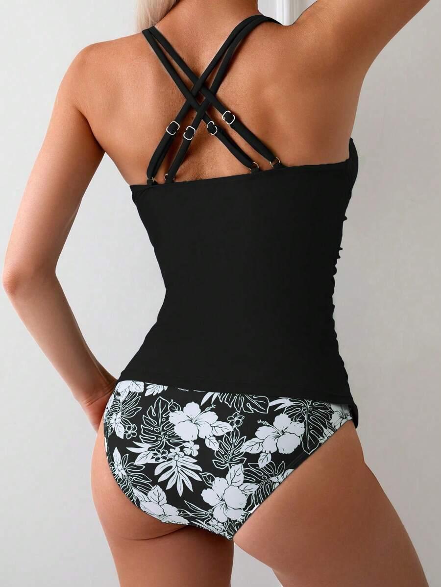 SHEIN DWUCZĘŚCIOWY STRÓJ KĄPIELOWY S09__XL