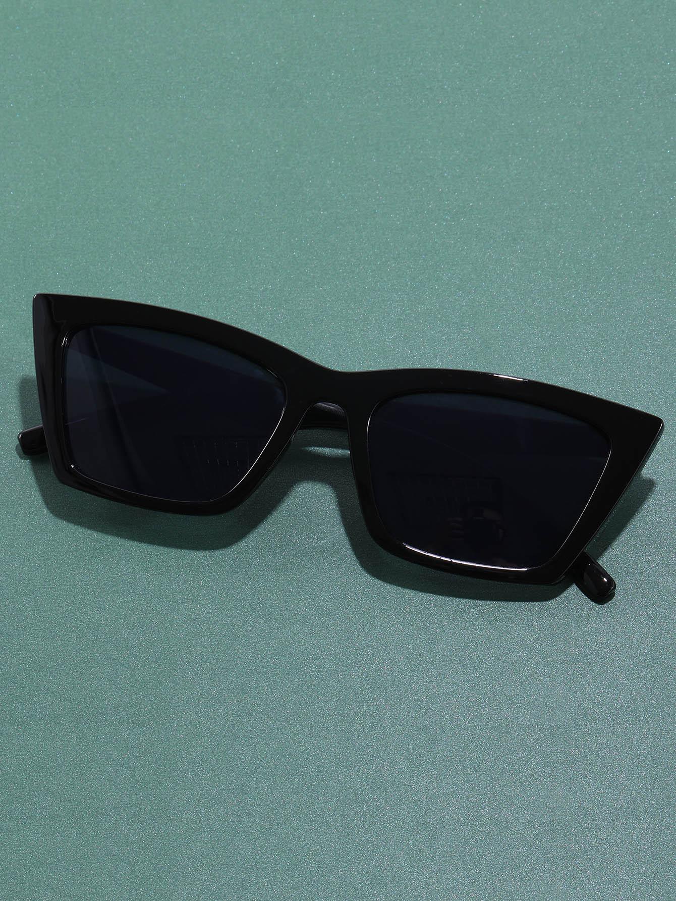 SHEIN CZARNE OKULARY PRZECIWSŁONECZNE S07