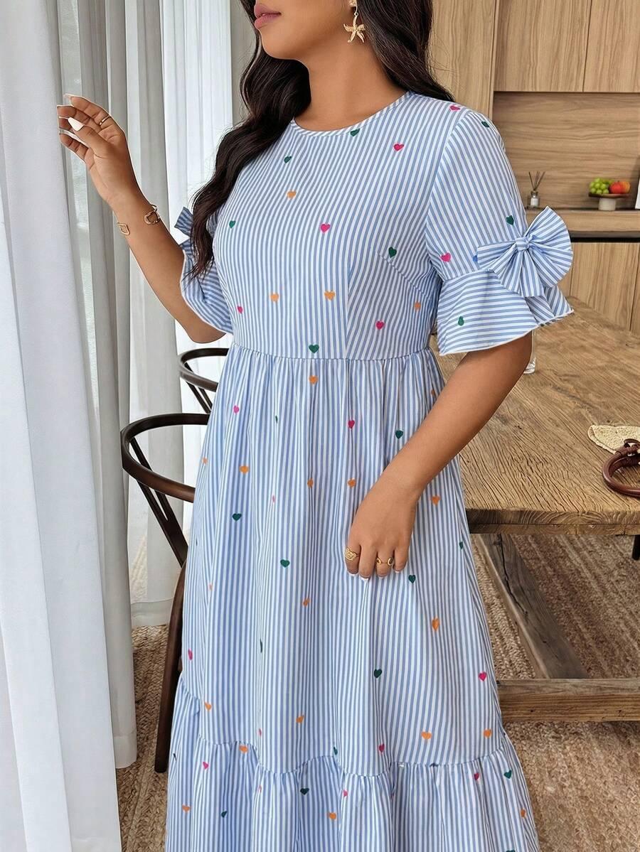 WEEKLONG MAXI SUKIENKA Z KRÓTKIM RĘKAWEM S06__46