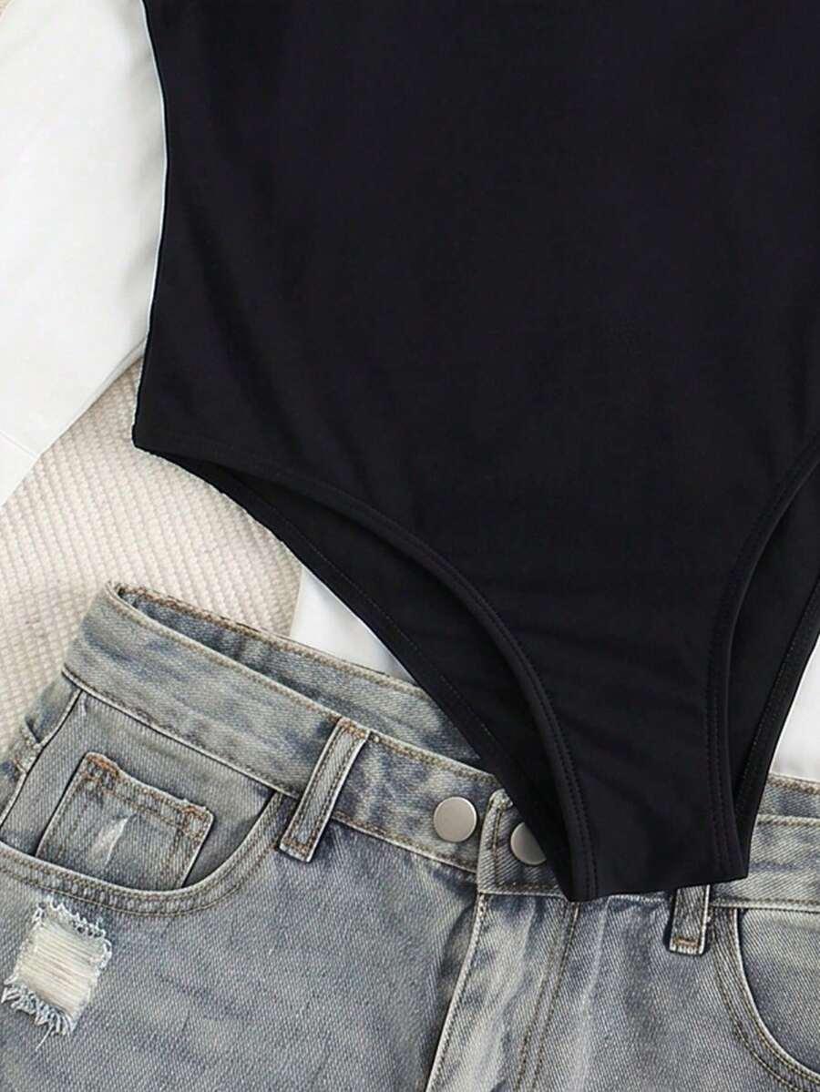 SHEIN JEDNOCZĘŚCIOWY STRÓJ KĄPIELOWY S09__L