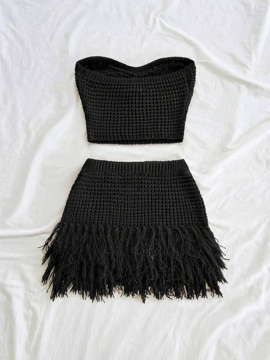 SOLEIA KOMPLET TOP SPÓDNICA S09__XS