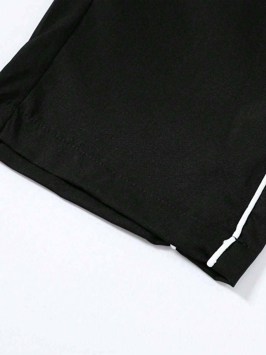 SHEIN CZARNE SPODNIE PROSTA NOGAWKA S06__M