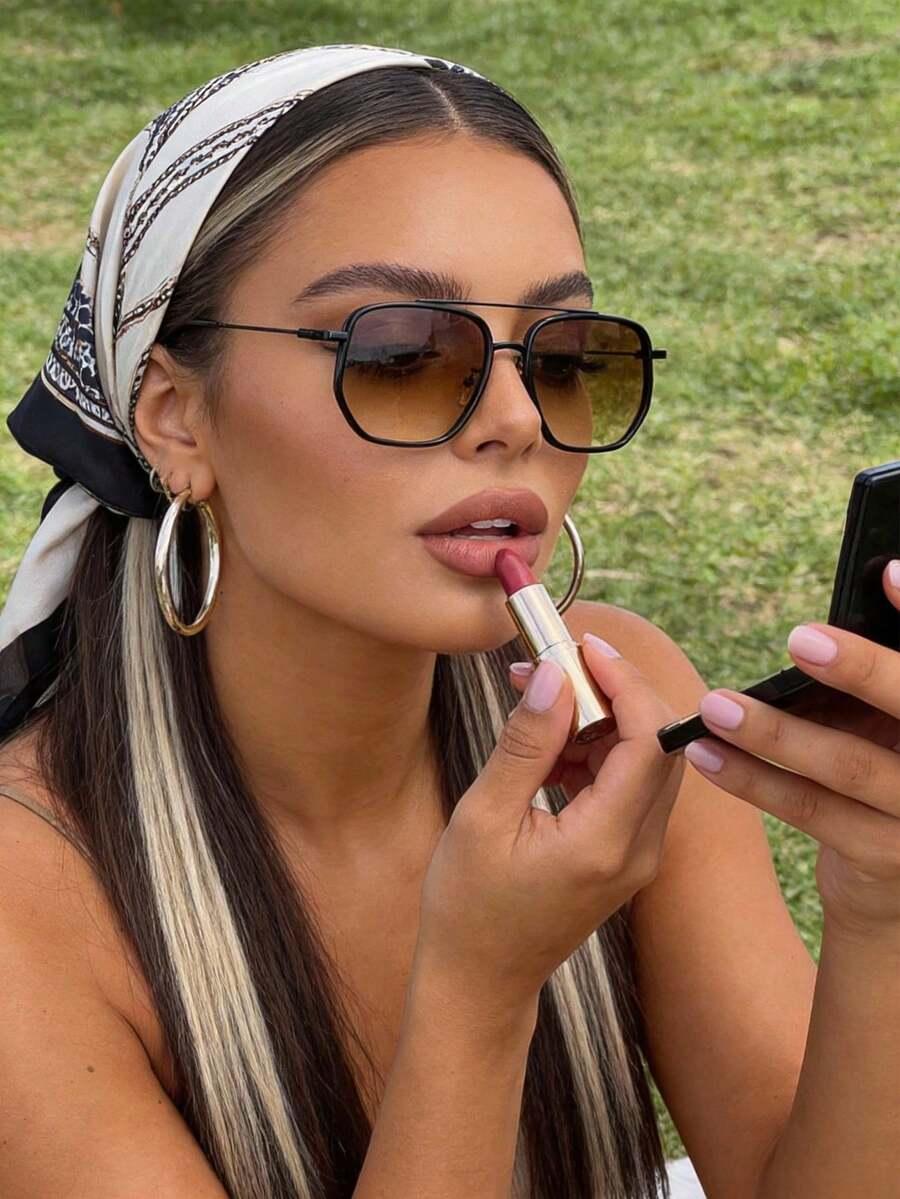 SHEIN CZARNE OKULARY PRZECIWSŁONECZNE S07