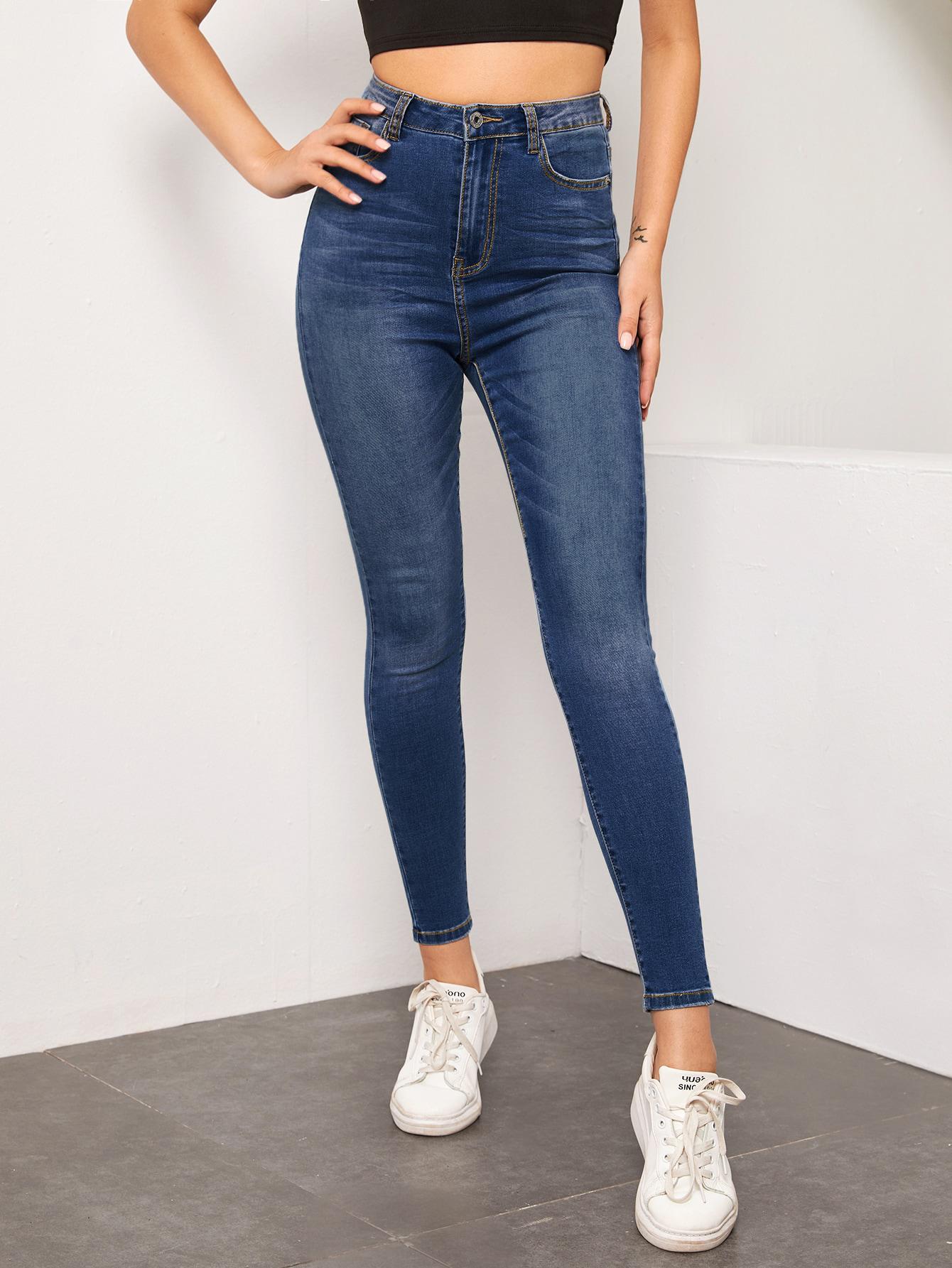 SHEIN NIEBIESKIE SPODNIE JEANS S06__M