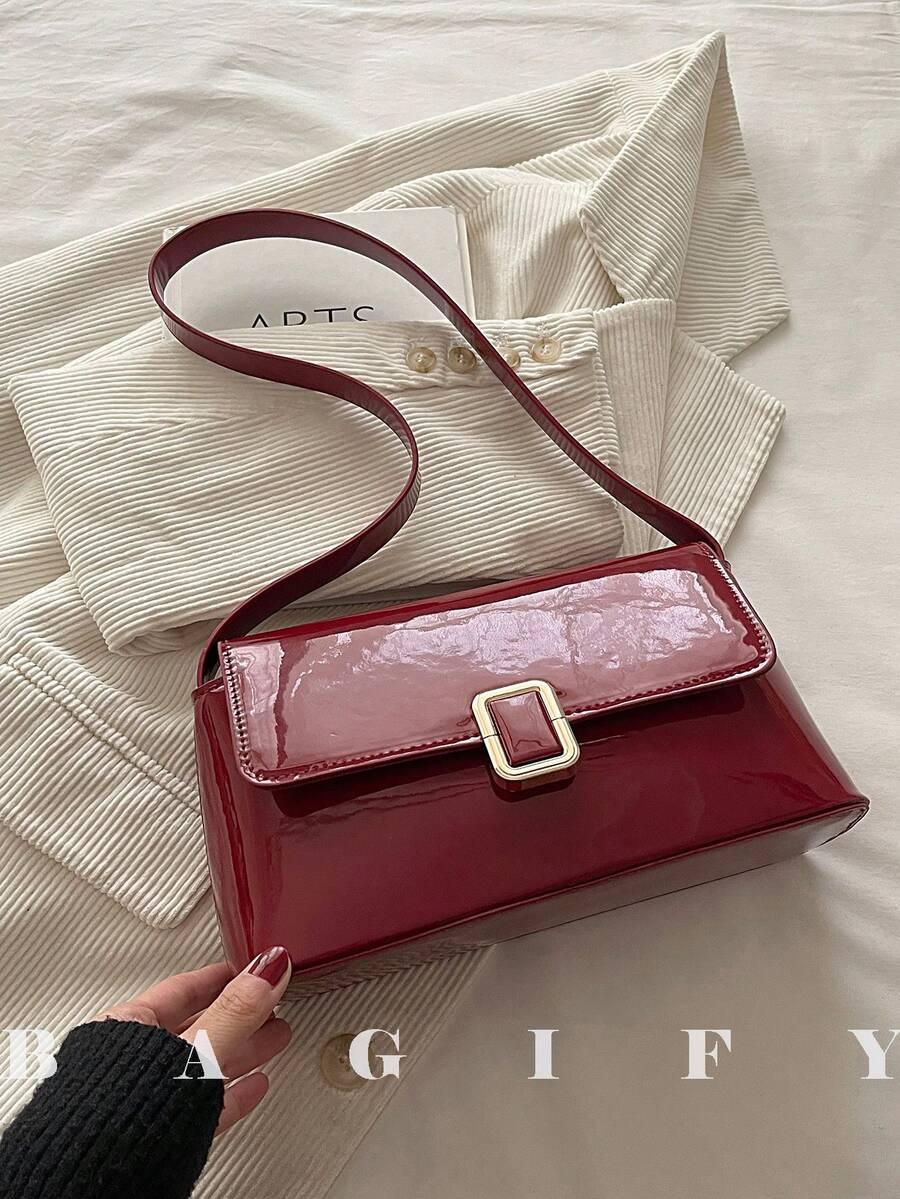 SHEIN CZERWONA TOREBKA IMITACJA SKÓRY S07__15X9X26