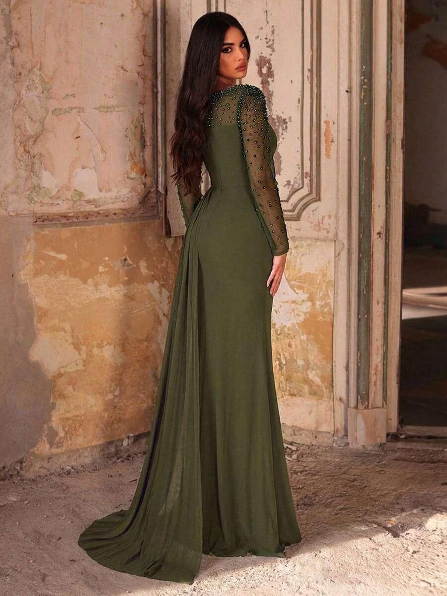AUREIA ZIELONA MAXI SUKIENKA S06__M