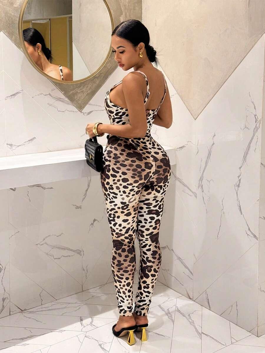SLAYDIVA DOPASOWANY KOMBINEZON ANIMAL PRINT PK01__XL