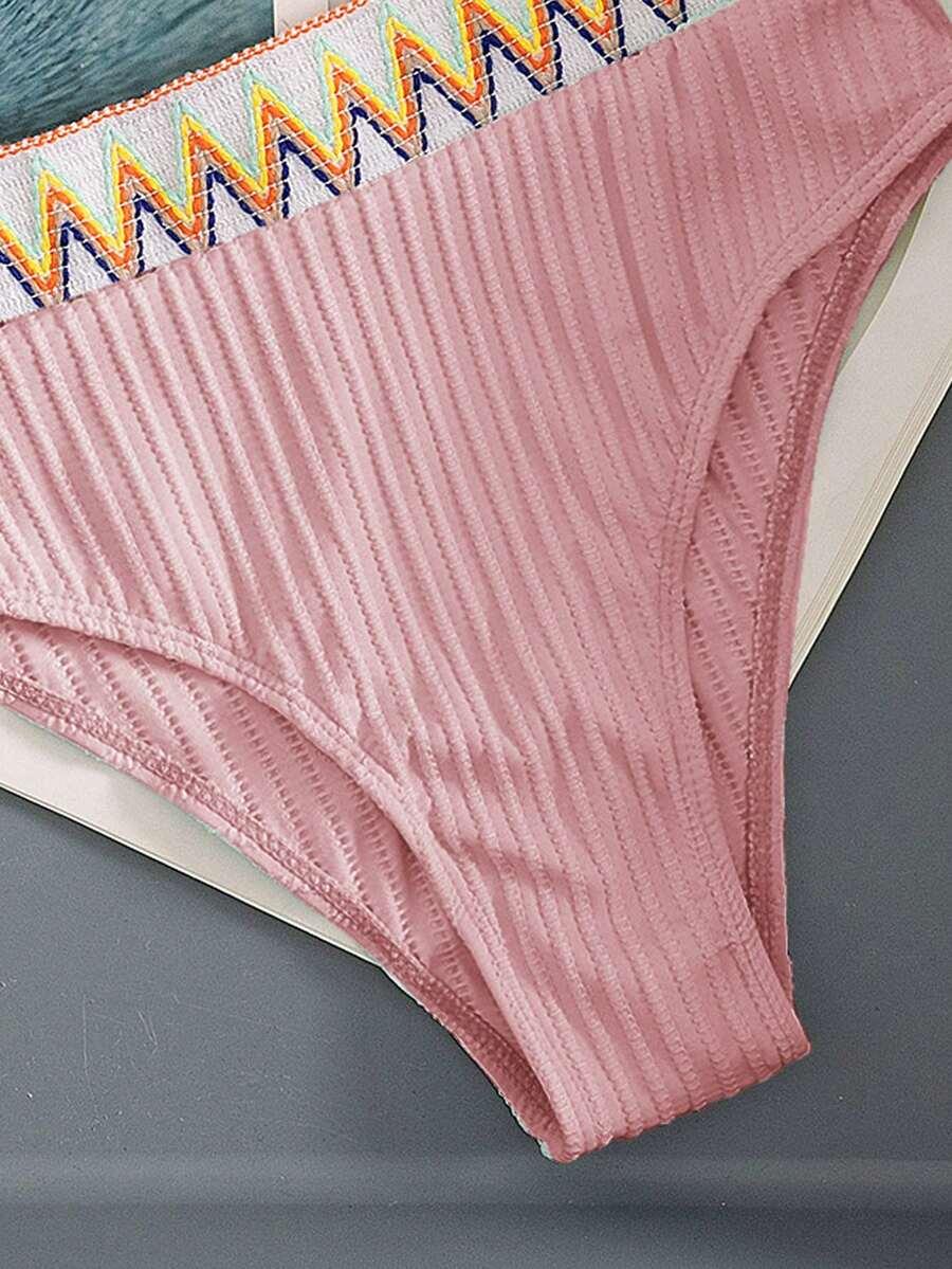 SWIM VCAY DWUCZĘŚCIOWY STRÓJ KĄPIELOWY WZÓR HAFT S09__L