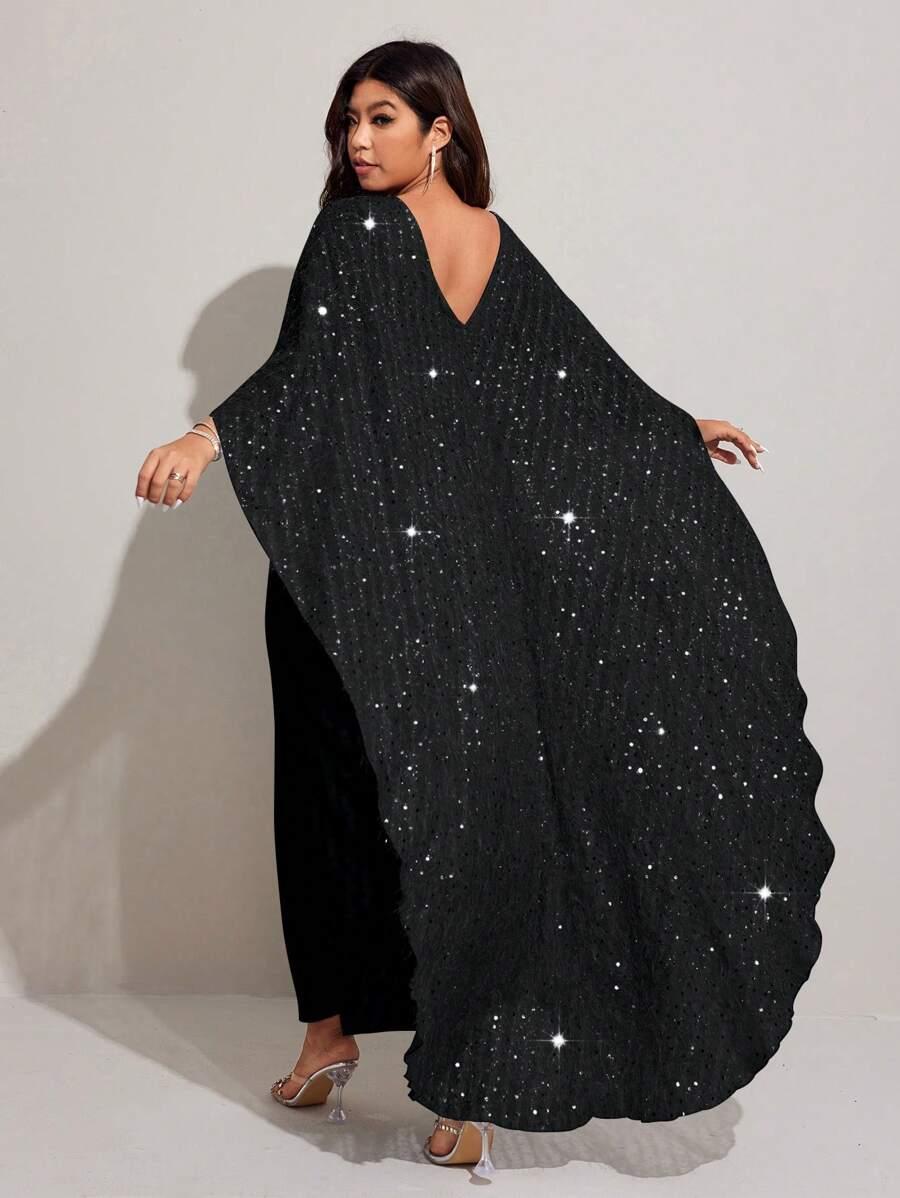 SHEIN CZARNA MAXI SUKIENKA S06__52