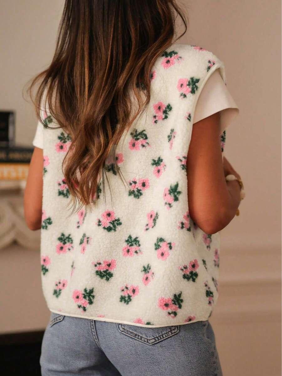 SHEIN KAMIZELKA GUZIKI WZÓR S06__M