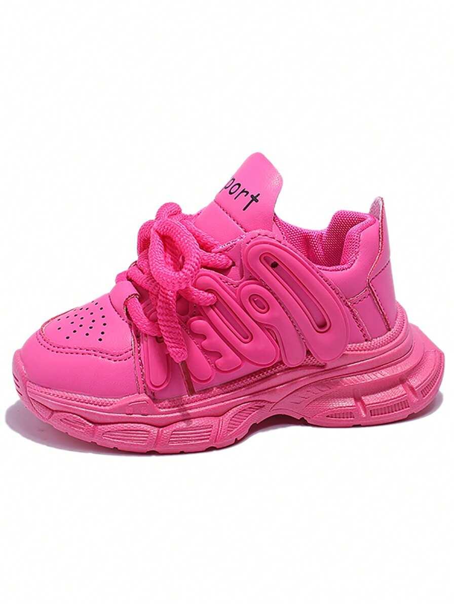 SHEIN RÓŻOWE BUTY SPORTOWE WIĄZANIE S06__34