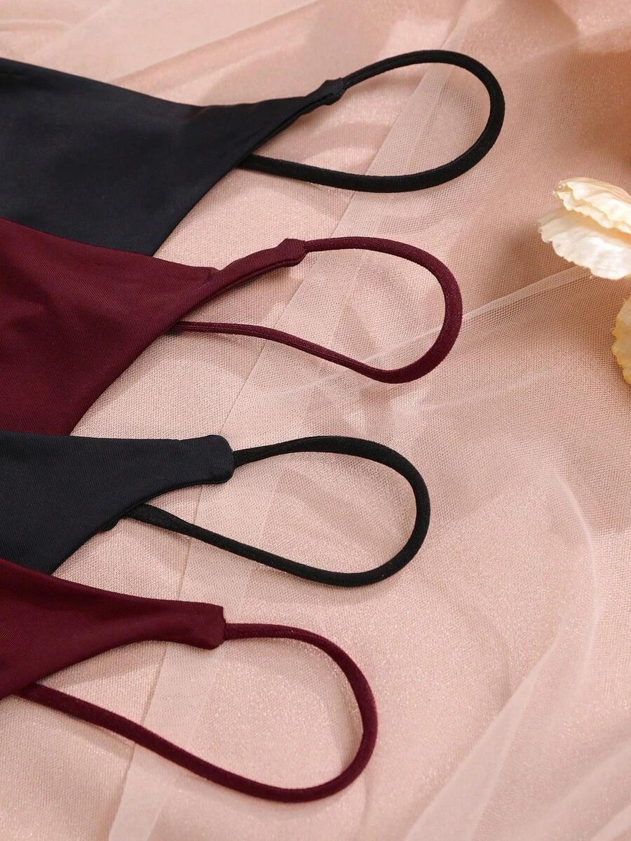 SHEIN MAJTKI STRINGI 4-PACK S09__XL