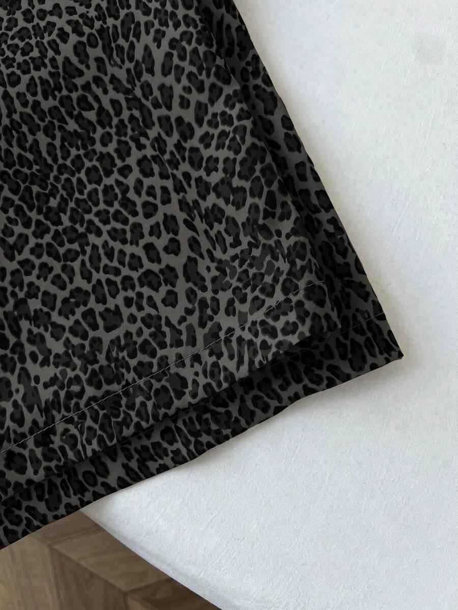 SHEIN SPODNIE CASUAL ANIMAL PRINT S09__S