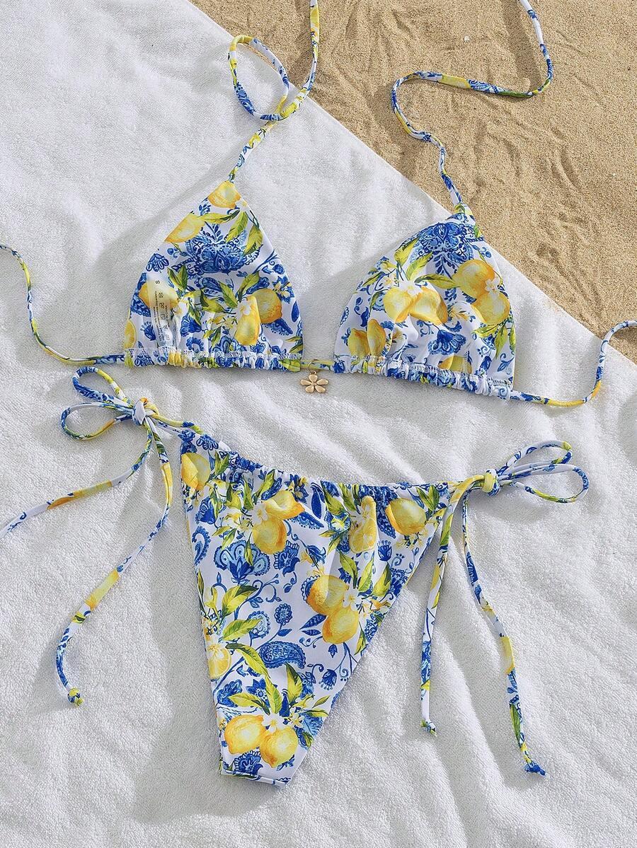 SHEIN DÓŁ OD BIKINI MIX WZORÓW S09__M
