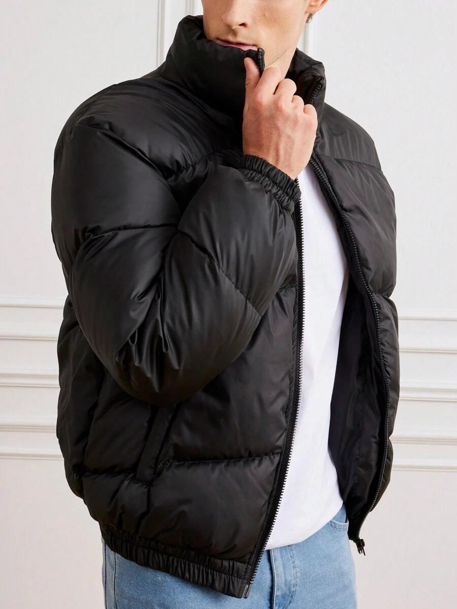 SHEIN CZARNA PIKOWANA KURTKA W01__S