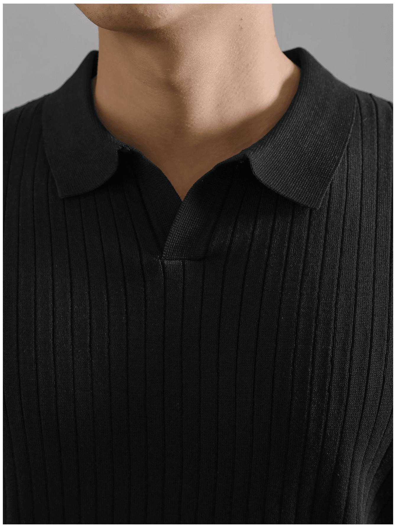 GRDR CZARNA KOSZULKA POLO BASIC S06__L