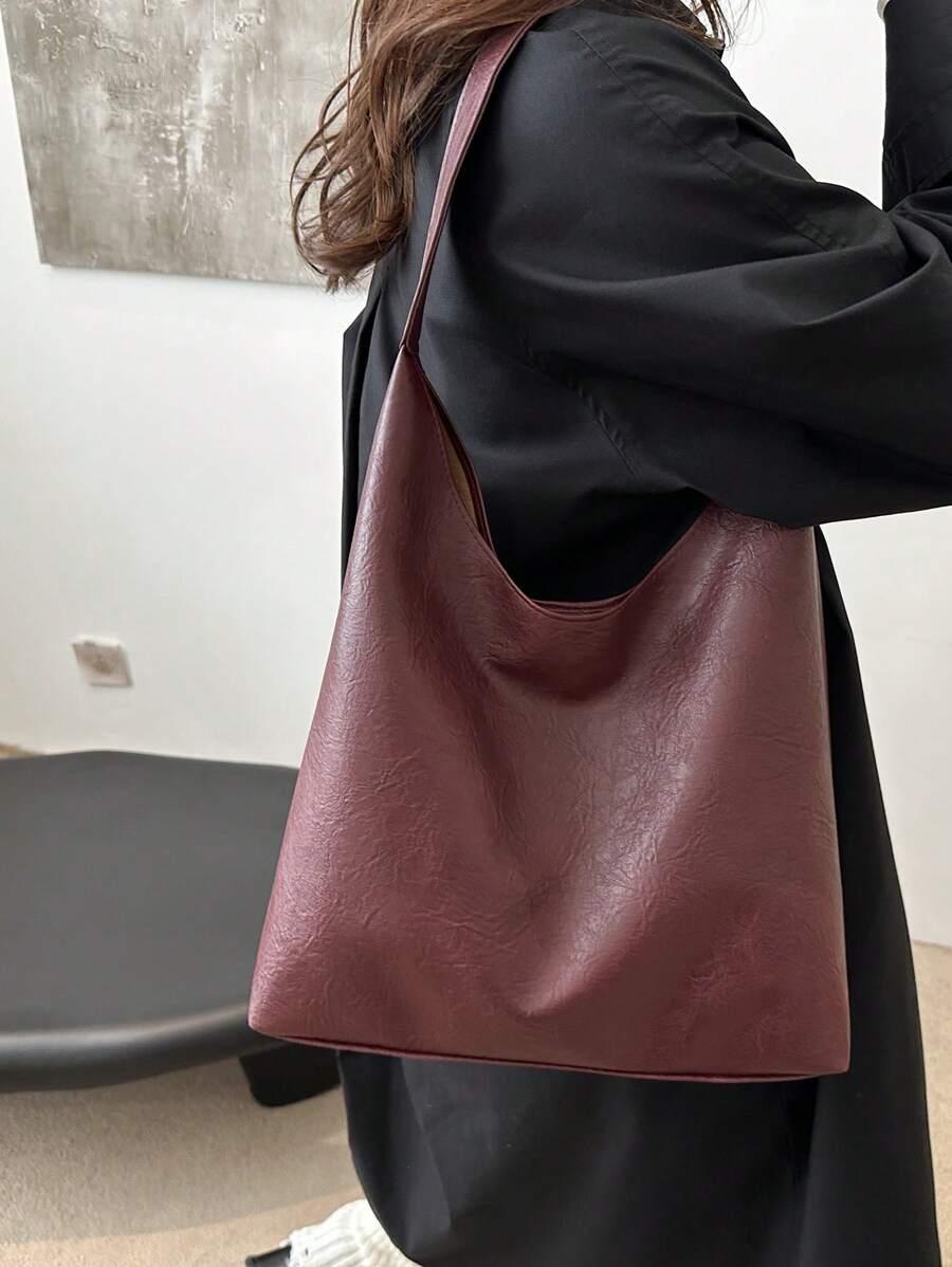 SHEIN BORDOWA TOREBKA IMITACJA SKÓRY S07__12,5X37X32CM